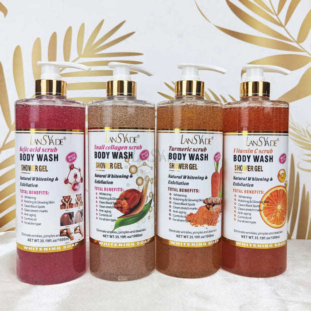 Scrub bath lotion silky smooth skin foam